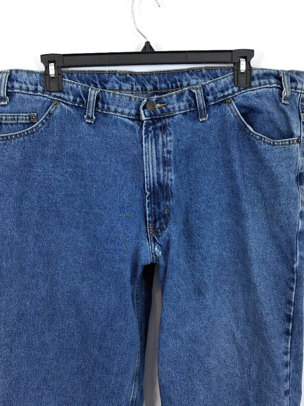 RK Men's Straight Leg Jeans Medium Wash Big & Tall Size 44 X 31